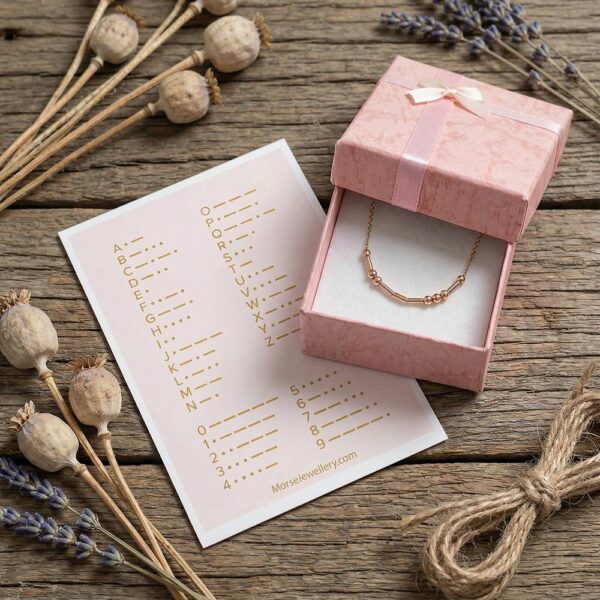 Morse Armband Dames Roségoud