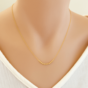 Morseketting Dames Goud