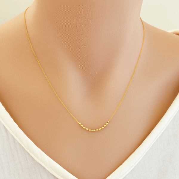Morseketting Dames Goud