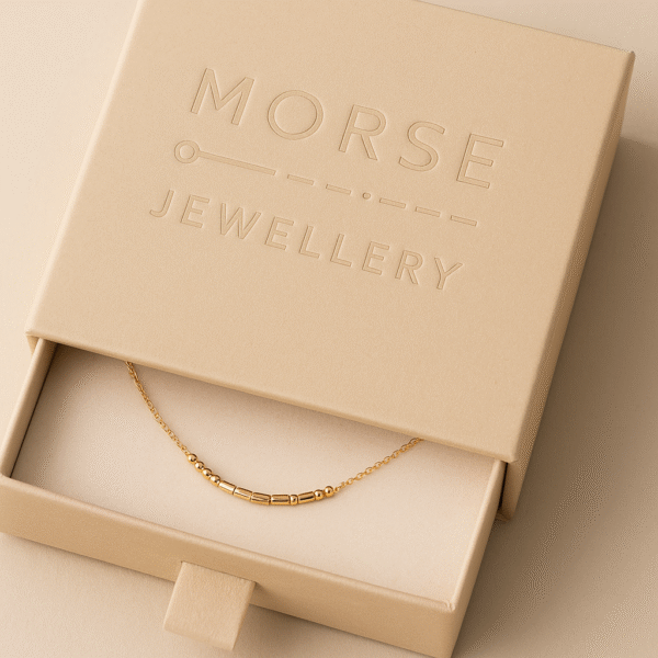 Morseketting Dames Goud - Afbeelding 2