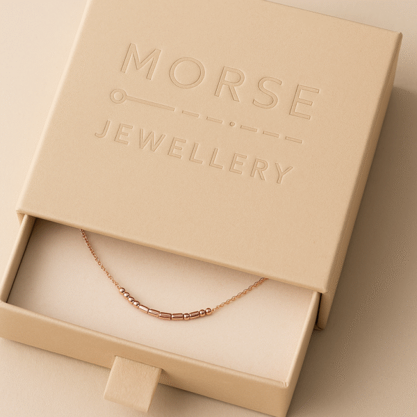 Morseketting Dames Rose Goud - Afbeelding 2