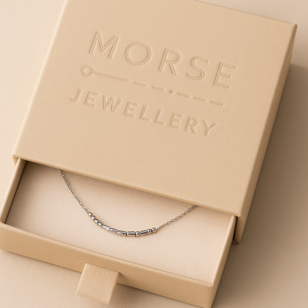 Morseketting Dames Zilver - Afbeelding 2
