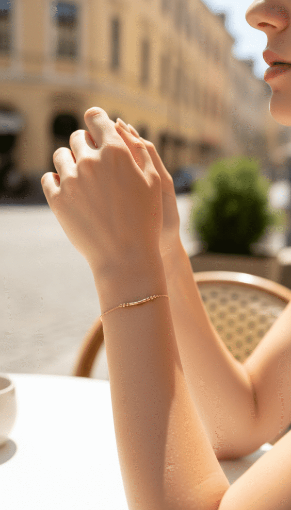 Morse Armband Dames Goud