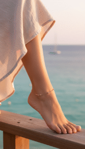 Morse Enkelbandje Dames Rose Goud