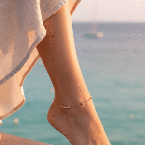 Morse Enkelbandje Dames Rose Goud