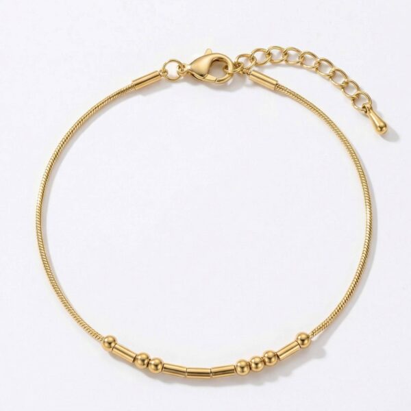 Morse Armband Dames Goud