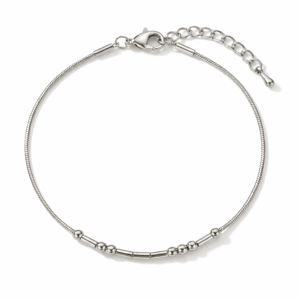 Morse Armband Dames Zilver