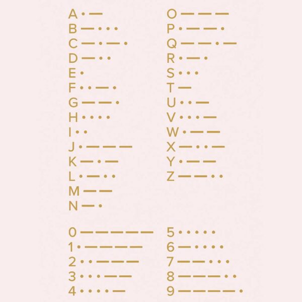 Morseketting Dames Zilver