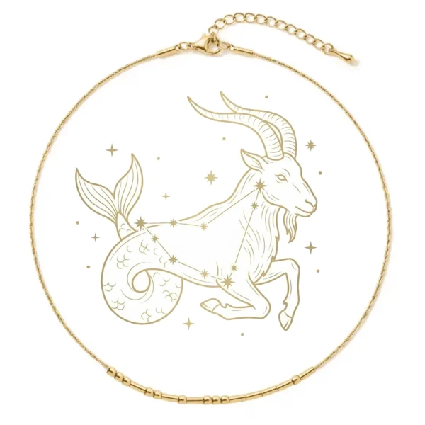 morse-steenbok-goud Morseketting Sterrenbeeld Steenbok