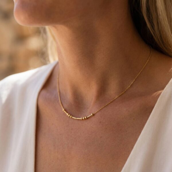 Morseketting Dames Goud